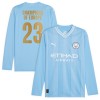 Camiseta de fútbol Manga Larga Manchester City Champions of Europe Primera Equipación 23-24 - Hombre